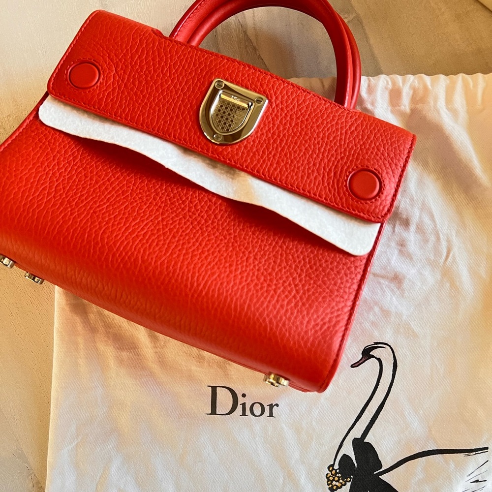 100% Authentic Dior forever handbag in classic deep orange